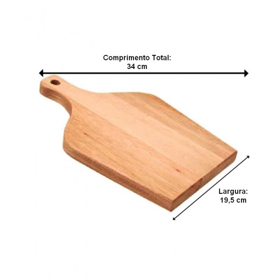 Tabua 34cm Comprimento Por 19,5cm Largura Para Cozinha